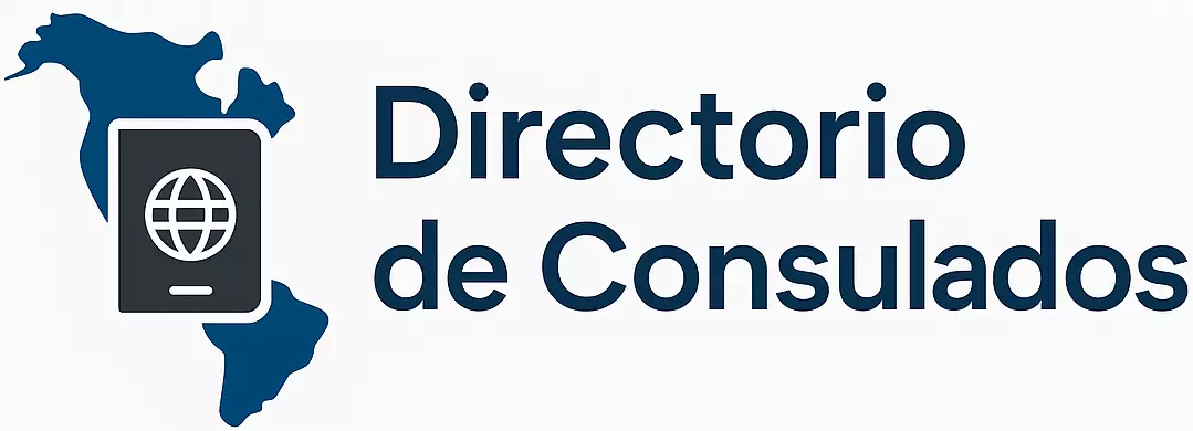 logo del directorio de consulados con texto